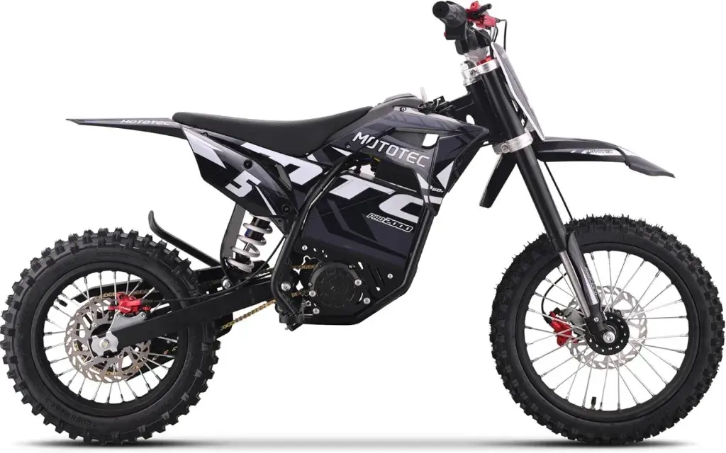 MotoTec 60v 2000w Pro Electric Dirt Bike Lithium Grey overlay