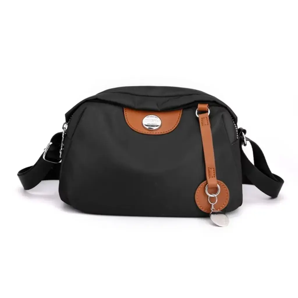 Casual Travel Waterproof Messenger Bag Trendy(Red, Black, & Purple) overlay