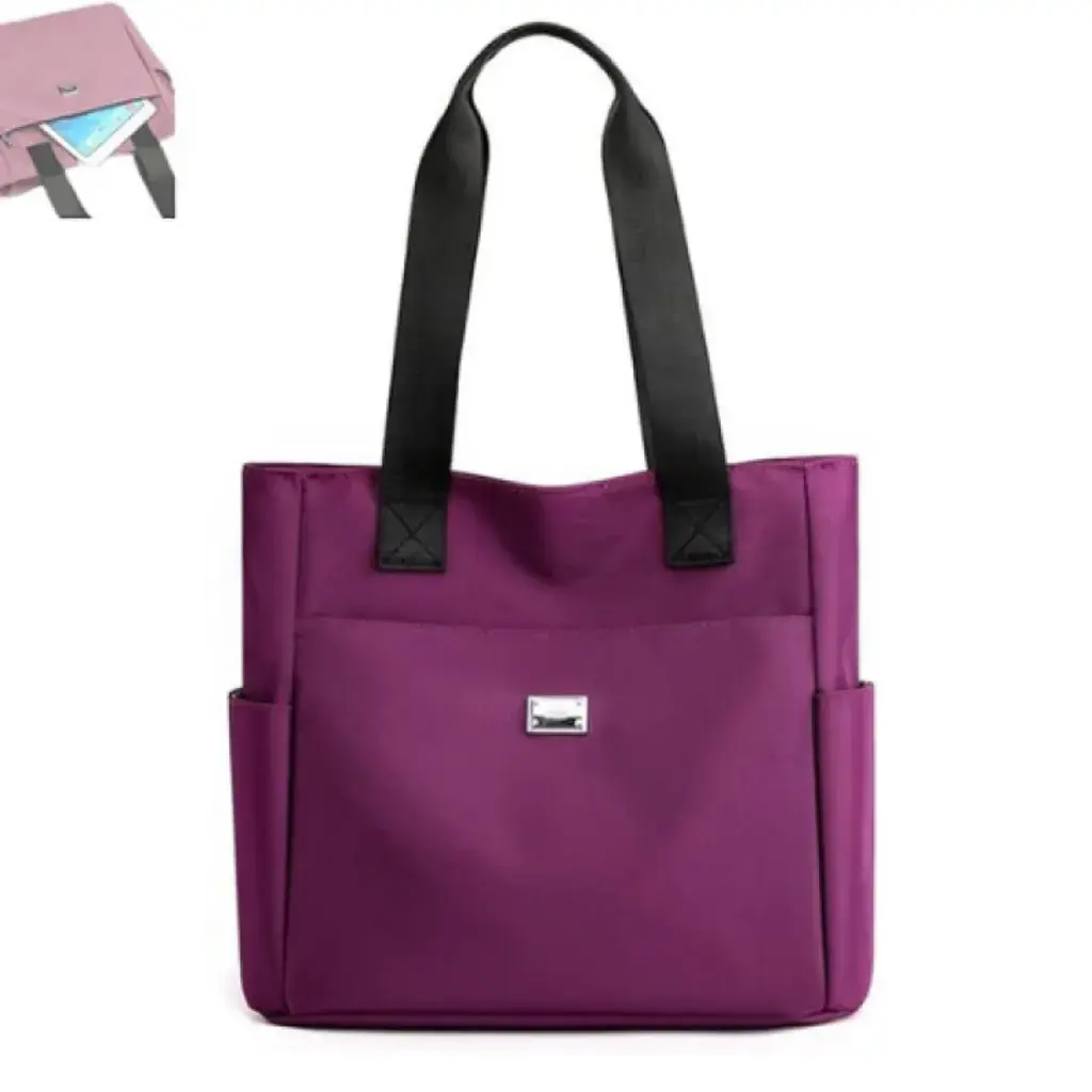 Fashion Shopping Bag (maroon, purple)