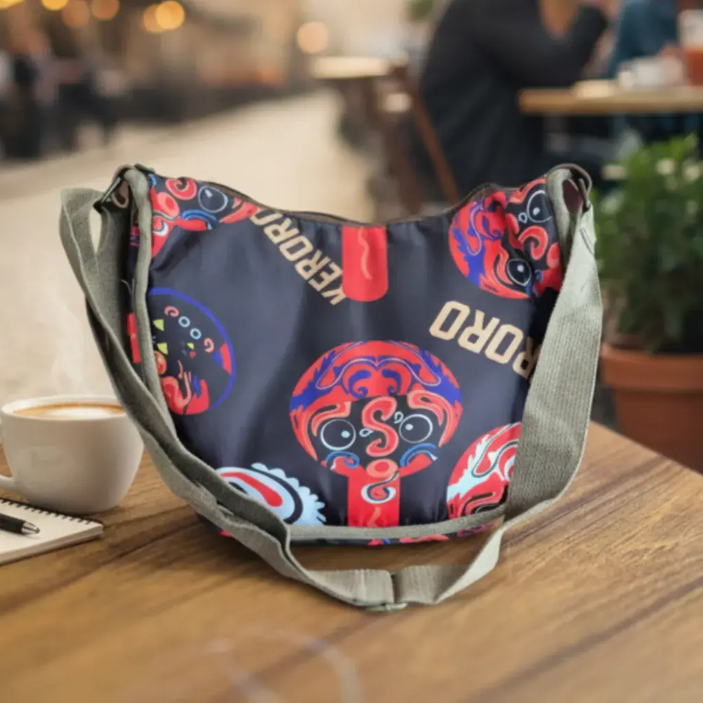 Messenger Shoulder Tide Bag ( blu colore & black brown ) overlay