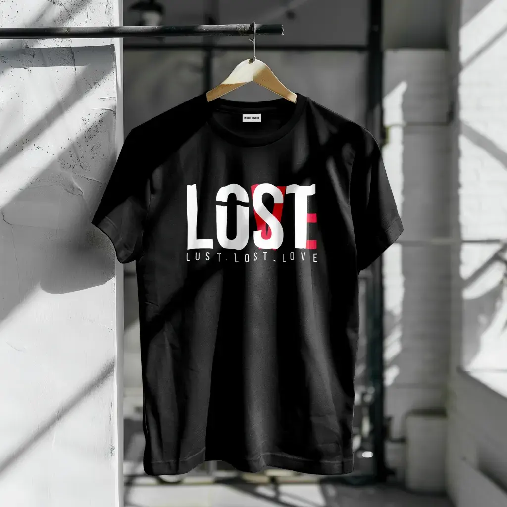 Unique Design Cotton T-Shirt overlay