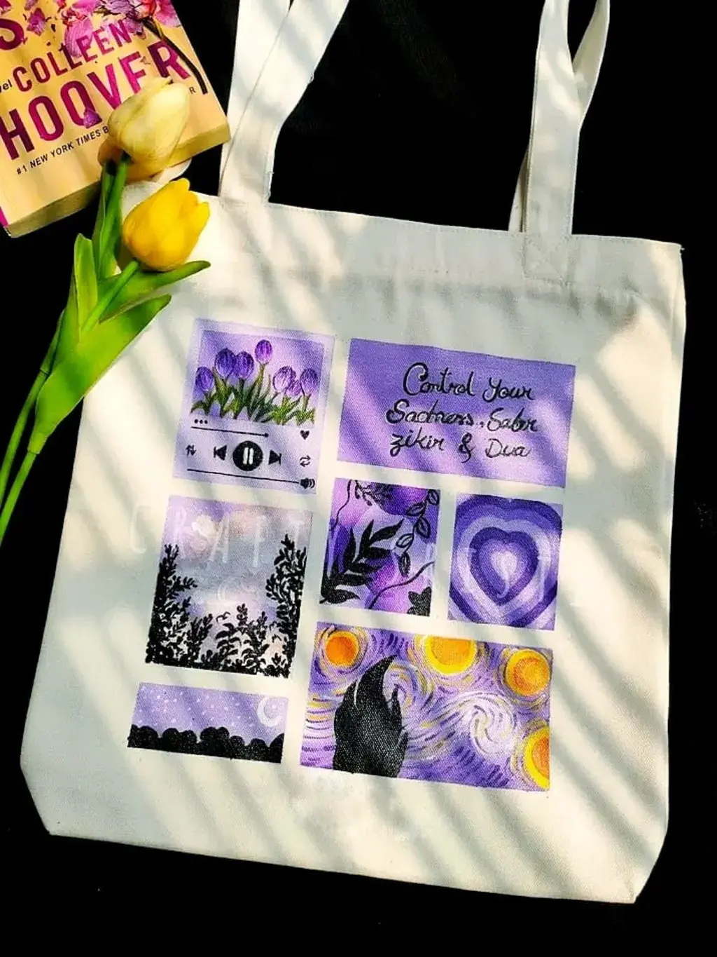  Handpainted Tote Bag overlay