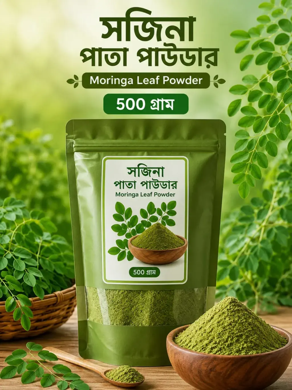 সজিনা পাতা / Moringa পাউডার