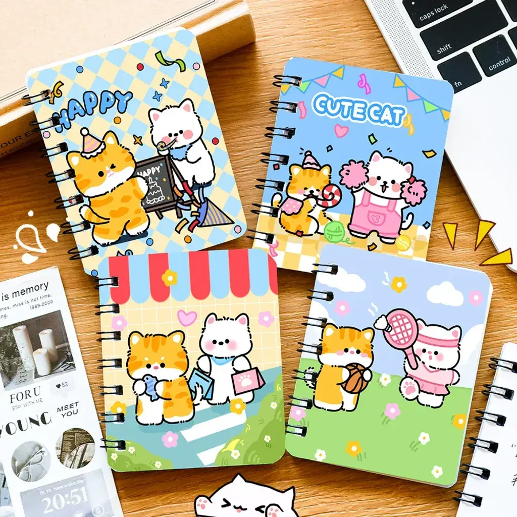 Cute Cat Spiral Notebook