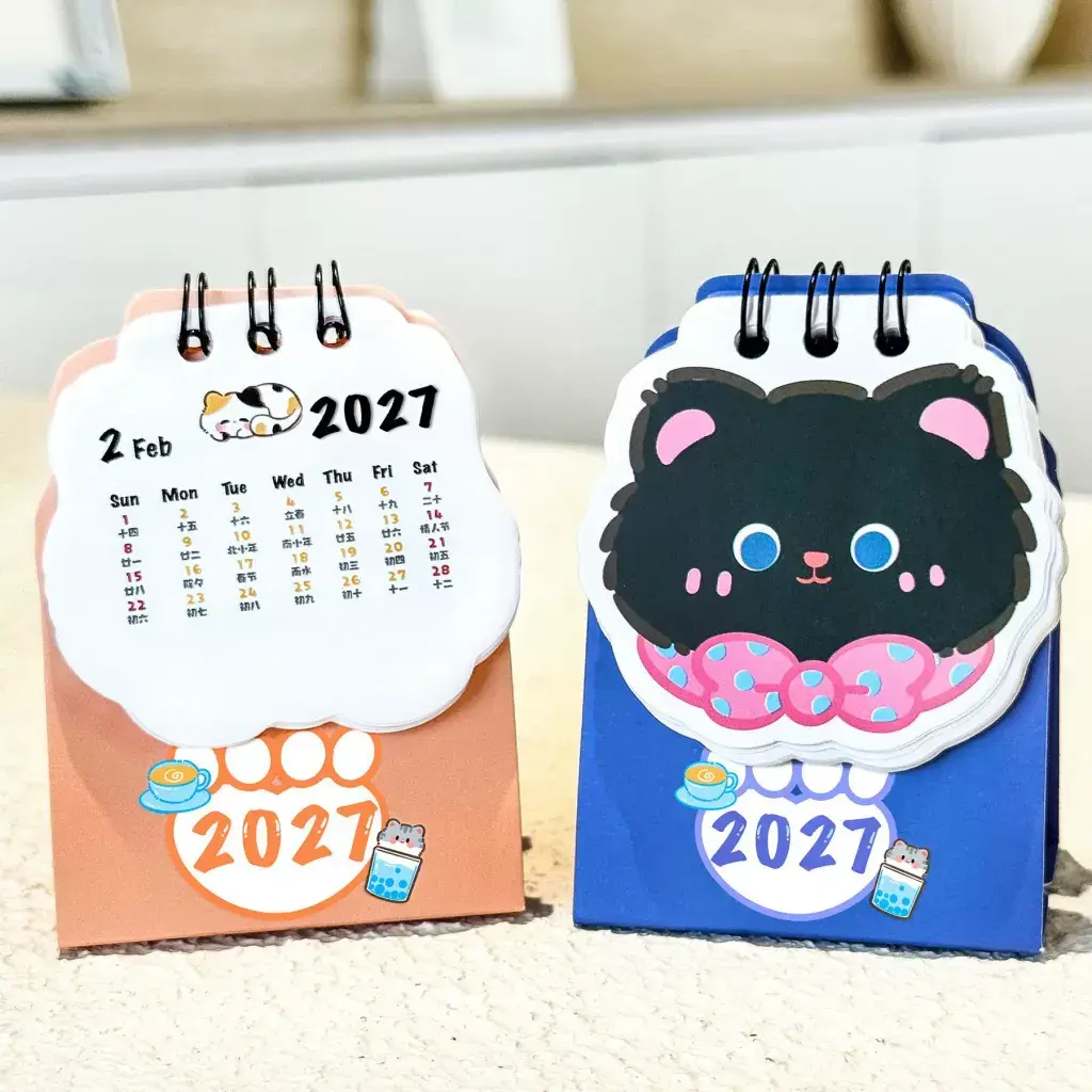 2027 Little Cat Doudou Desk Calendar