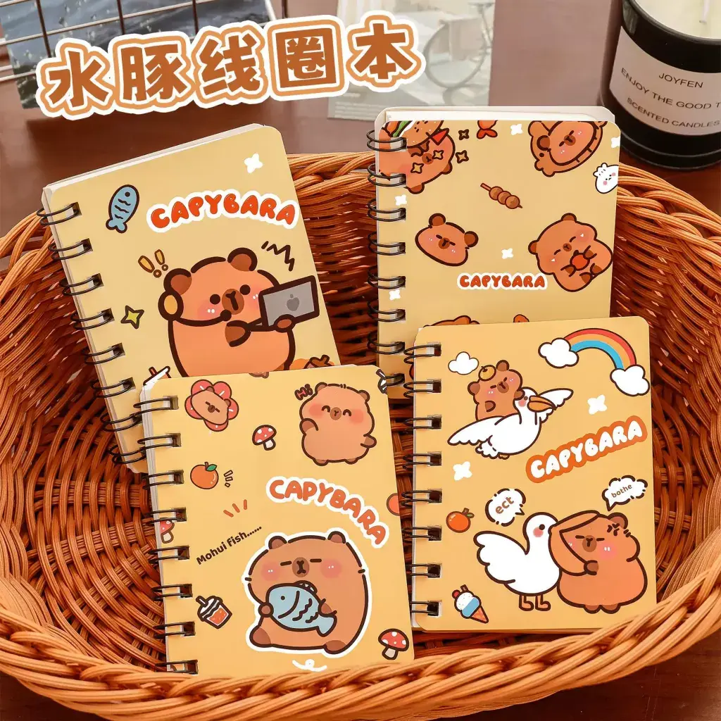 Cute Capybara Mini Notebook overlay